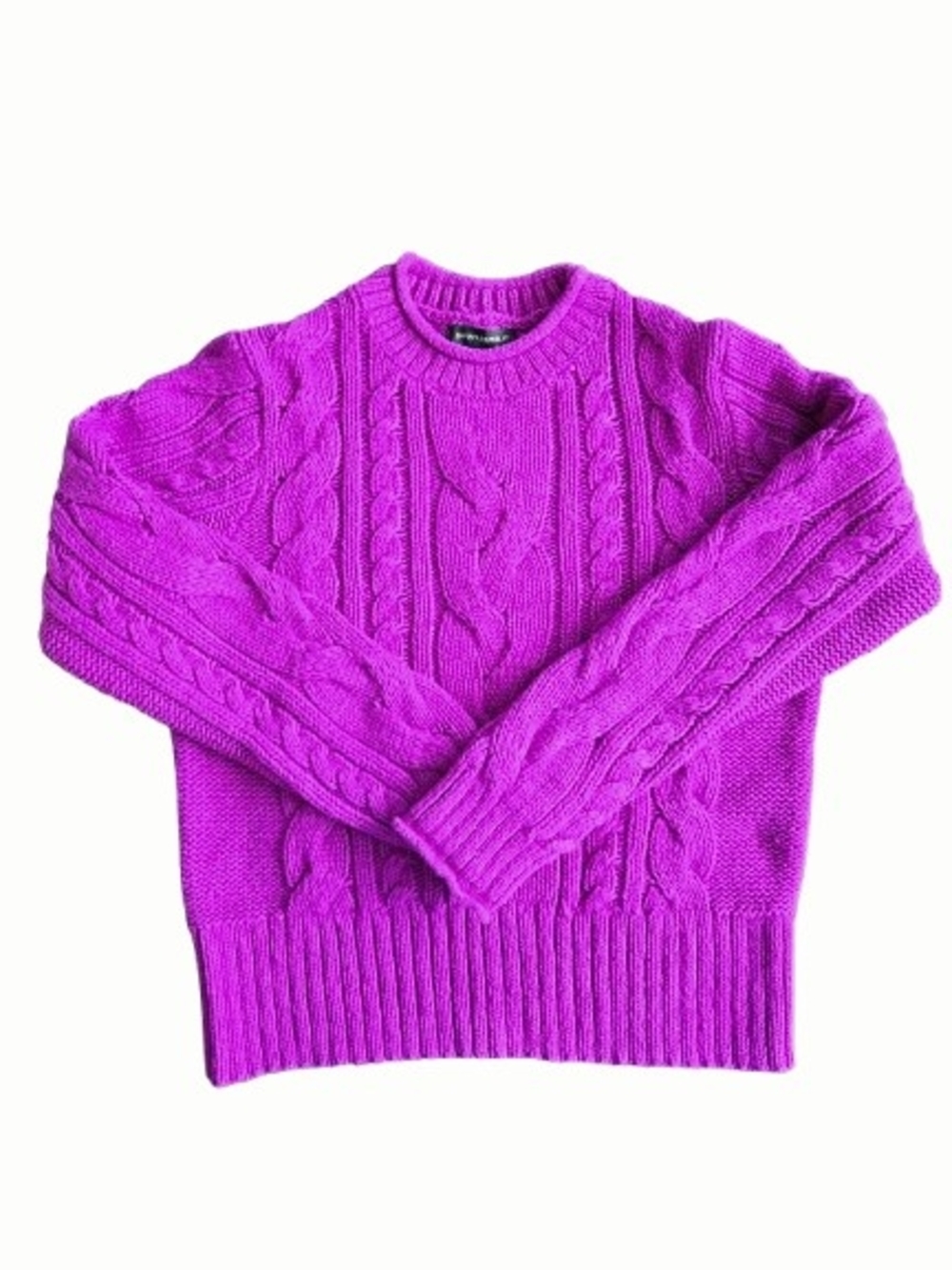 Cable Knit Crewneck Sweater